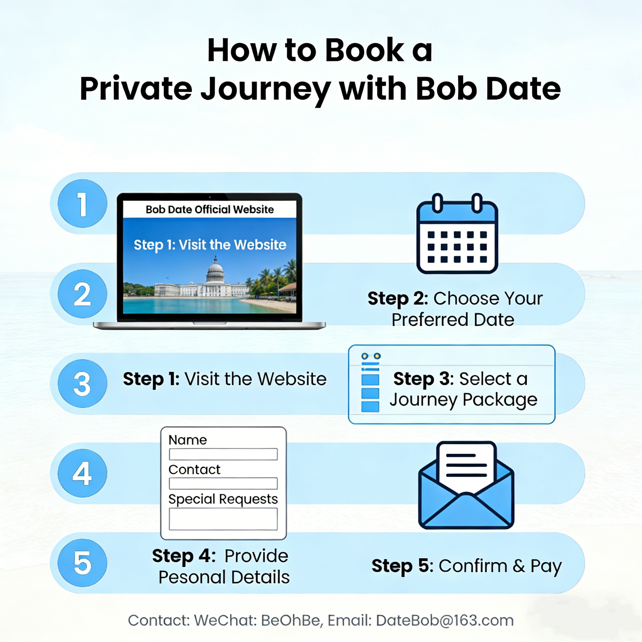 How to Book a Private Journey with Bob Date