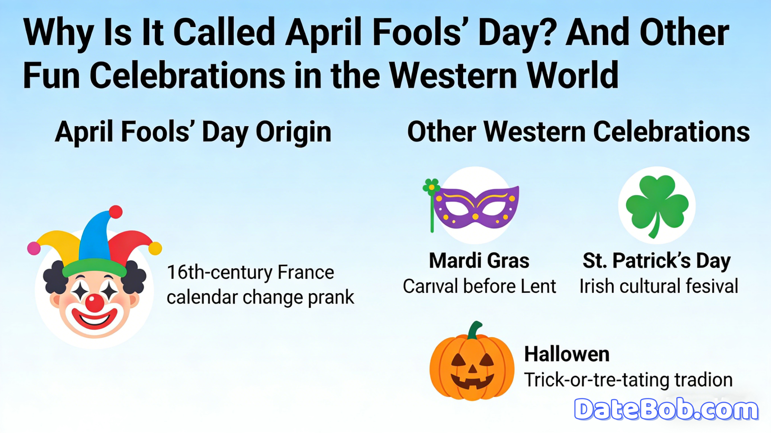 Why Is It Called April Fools’ Day? And Other Fun Celebrations in the Western World